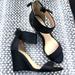 Jessica Simpson Shoes | Black Wedge Sandals | Color: Black | Size: 6