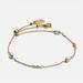 Coach Jewelry | Coach Classic Crystal Pearl Slider Bracelet | Color: Gold/White | Size: Os