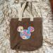 Disney Bags | Disney Canvas Tote | Color: Blue/Brown | Size: Os