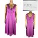 J. Crew Dresses | J Crew Womens 12 Dress Sophia 100% Silk Chiffon Sleeveless Purple Nwt (Stains) | Color: Purple | Size: 12