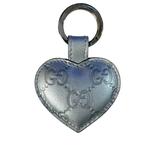 Gucci Accessories | Gucci Silver Puff Heart Silver Key Charm Key Ring | Color: Silver | Size: Osuk