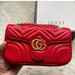 Gucci Bags | Gucci Mini Marmont Shoulder Strap -New & Authentic- | Color: Gold/Red | Size: Os