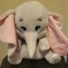Disney Toys | Disney Dumbo Plush. Authentic, Genuine, Original. Disney Store. 12" Tall. | Color: Gray/Pink | Size: Osbb