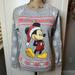 Disney Tops | Disney Mickey Mouse Merry Christmas Sweatshirt | Color: Gray/Red | Size: S