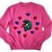 Gucci Sweaters | Gucci 2020 Frog Printed Sweater Pink Crew Hearts Small No Tag Wool Long Sleeve | Color: Pink | Size: S