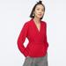 J. Crew Tops | J. Crew Nwt Drapey Faux-Wrap Top In 365 Crepe | Color: Red | Size: 00