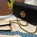 Tory Burch Bags | New Tory Burch, Emerson, Chain Wallet/Crossbody Bag/Shoulder Bag/Leather | Color: Black/Gold | Size: Os