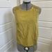 Anthropologie Tops | Anthropologie | Tiny Sleeveless Mixed Material Top, Size Small | Color: Green/Yellow | Size: S