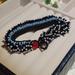 Zara Jewelry | Beaded Bracelet | Color: Black/Blue | Size: Os