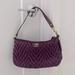 Coach Bags | Coach 70th Anniv Plum Madison Quilted Chevron Nylon & Leather Purse Bag | Color: Purple | Size: Os