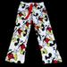 Disney Intimates & Sleepwear | Disney Mickey Mouse Fleece Superminky Pj Pants White Drawstring Womens Medium | Color: Red/White | Size: M