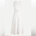 J. Crew Dresses | J.Crew A Line Linen Blend White Belted Dress Size 0 Nwt | Color: White | Size: 0