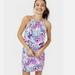 Lilly Pulitzer Dresses | Lilly Pulitzer Gianni Skort Romper Dress In Prosecco Pink Make A Splash | Color: Blue/Pink | Size: S