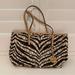 Michael Kors Bags | Michael Kors Medium White Tiger Jet Set Faux Leather Travel Tote | Color: Brown/Tan | Size: Os