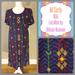 Lularoe Dresses | 3/$50 - Lularoe Carly Dress - Medium - Nwt | Color: Black/Purple | Size: M