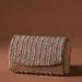 Anthropologie Bags | Anthropologie Striped Beaded Clutch | Color: Brown/Silver | Size: Os