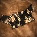 Pink Victoria's Secret Tops | Black, Tan Floral, Smocked, Off The Shoulder, Crop Top, By Pink | Color: Black/Tan | Size: S