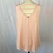 Columbia Tops | Columbia Peach Very Soft Lightweight Cage Back Tank Top - Size Large | Color: Cream/Orange | Size: L