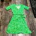 Lilly Pulitzer Dresses | Euc Lilly Pulitzer Wrap Dress | Color: Green/White | Size: M