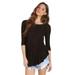 Free People Tops | Intimately Free People Raw Edge Black Long Sleeve Bohemian Top, Free People | Color: Black | Size: S