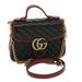 Gucci Bags | Gucci Gg Marmont Hand Bag Leather 2way Black 583571 Auth Yk6261 | Color: Black | Size: Os