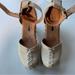 Free People Shoes | Jeffrey Campbell X Free People Bohemian Wooden Studded Clog Heels - Sz 7 | Color: Tan | Size: 7