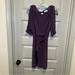 Jessica Simpson Dresses | Jessica Simpson Purple Scoop Neck Slit Sleeve Aline Dress S | Color: Purple | Size: S