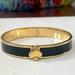 Kate Spade Jewelry | Kate Spade Black And Yellow Gold Spade Hinged Bracelet | Color: Black/Gold | Size: Os