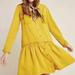 Anthropologie Dresses | Anthropologie Maeve Marlie Drop Waist Shirt Dress Mustard Yellow {Z5} | Color: Gold/Yellow | Size: 10