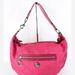 Coach Bags | Authentic Coach Hot Pink Daisy Signature Canvas & Leather Hobo Bag Handbag | Color: Orange/Pink | Size: Os