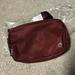 Lululemon Athletica Bags | Bnwt Lululemon Everywhere Belt Bag/Crossbody, Red Merlot | Color: Purple/Red | Size: Os