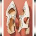 Anthropologie Shoes | Bill Blass Skyla Slingback Flats - Ivory/Black | Color: Black/Cream | Size: 10
