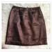 Anthropologie Skirts | Anthropologie Leifsdottir Metallic Skirt Bronze Lined Size 4 | Color: Brown/Red | Size: 4