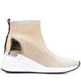 Michael Kors Shoes | Michael Kors- Skyler Stretch-Knit Sock Sneaker | Color: Cream/Gold | Size: 5