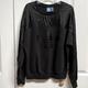 Adidas Tops | Adidas Black Logo Graphic Sweat Shirt Long Sleeve Cotton Blend Top Size S | Color: Black | Size: S