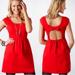 American Eagle Outfitters Dresses | American Eagle Bow Back Dress Open Back | Color: Red | Size: 2