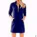 Lilly Pulitzer Dresses | Lilly Pulitzer Skipper Solid Popover Blue Dress | Color: Blue | Size: S