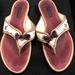 Louis Vuitton Shoes | Louis Vuitton White Multi-Color Thong Sandals~100% Authentic (Used) | Color: White | Size: 6