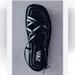 Zara Shoes | 46. Zara - Leather Rope Flatform Sandals | Color: Black | Size: 40eu