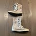 Converse Shoes | Converse All Star Women Fleece Flannel Knee High Ankle Boots Beige White Tan | Color: Cream/Tan | Size: 8
