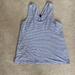 J. Crew Tops | J Crew Linen Tank Top In Blue White Stripe Size Xs | Color: Blue | Size: Xs