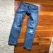 J. Crew Jeans | J.Crew Retail Toothpick Size 26 Distressed Skinny Blue Jeans Parched Frayed | Color: Blue | Size: 26