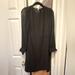 J. Crew Dresses | Jcrew Black Mini Dress With Sheer Blousant Sleeves Sz 2 | Color: Black | Size: 2