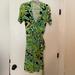 Lilly Pulitzer Dresses | Lilly Pulitzer Adalie Ruffle Wrap Dress | Color: Black/Green | Size: M