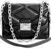 Michael Kors Bags | Michael Kors Serena Medium Flap Shoulder/Crossbody Bag Purse Handbag New | Color: Black/Silver | Size: Os