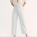 Free People Jeans | Free People Frank Dad Jeans Light Nwt High Rise | Color: Blue/White | Size: 27