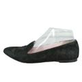 J. Crew Shoes | J Crew Black Suede Classic Pointed Toe Slip On Smoking Flat Shoes Size 6 | Color: Black | Size: 6