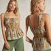 Anthropologie Tops | Anthropologie Nwt Plaid Peasant Tank Top Size 8 | Color: Green/Orange | Size: 8