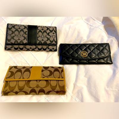 Coach Bags | Bundle: Coach Wallet, Badgley Mischka Wallet, Guess Wallet | Color: Black | Size: Os