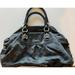 Coach Bags | Coach Ashley Black Pleated Jacquard Tote Bag Patent Leather Trim Style 15510 | Color: Black | Size: Os